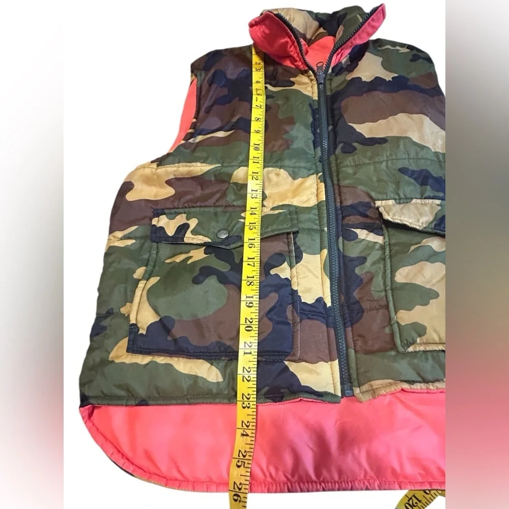 Vintage Winchester Reversible Camo Blaze Orange Vest Mens M Hunting - Picture 6 of 14
